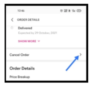 Click the Cancel Button