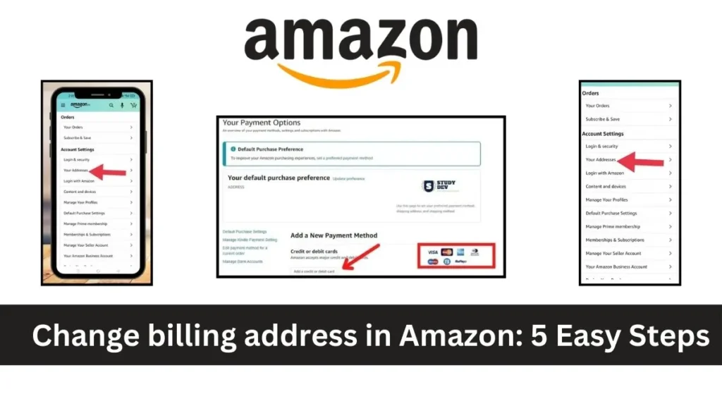 How To Change billing address in Amazon