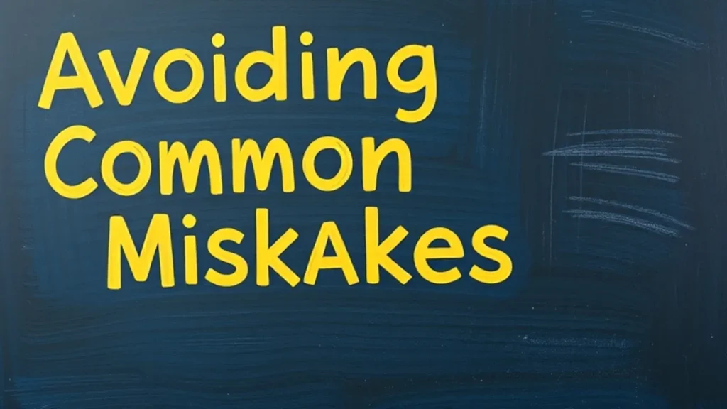 Avoiding Common Mistakes